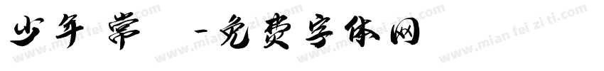 少年 常喆字体转换
